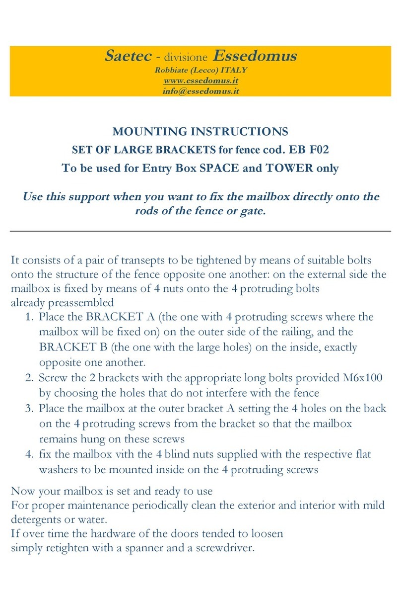Saetec Essedomus EB F02 instructions