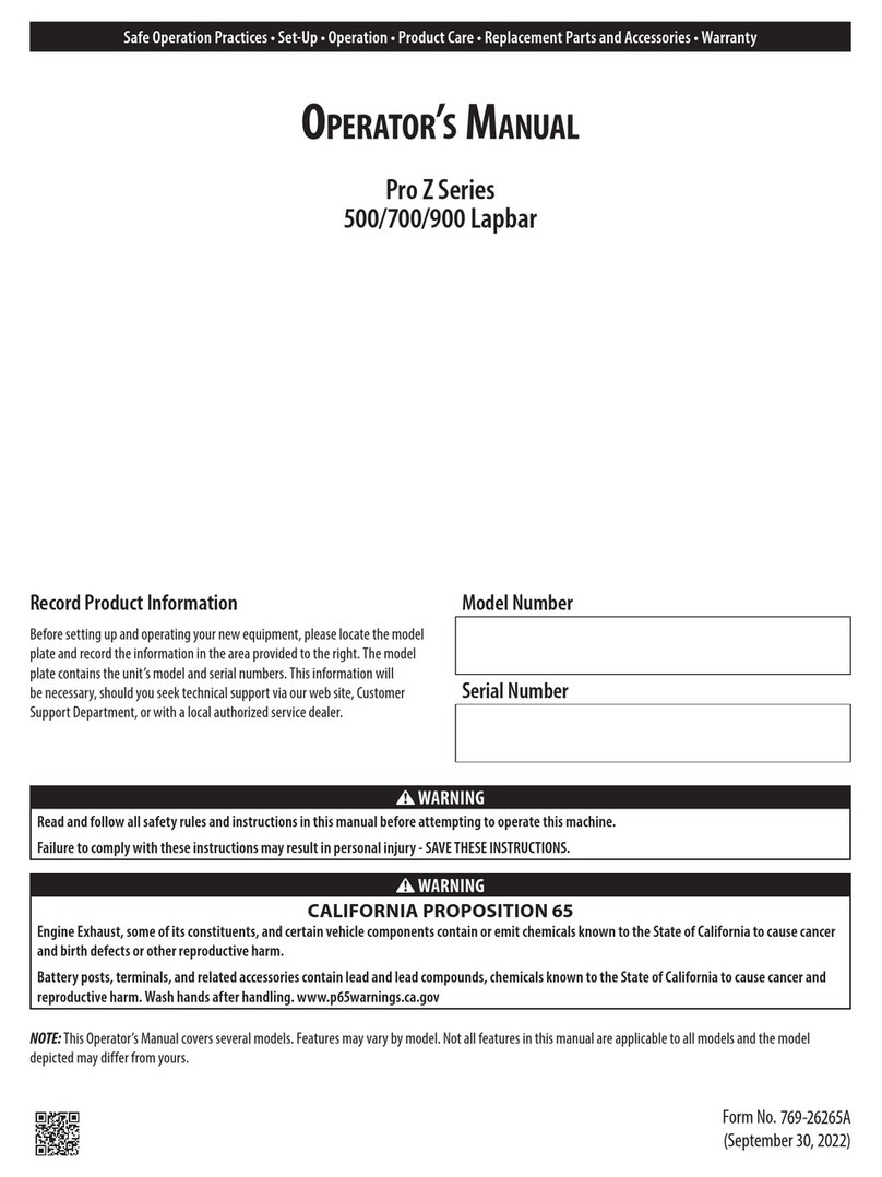 MTD Pro Z Series User manual