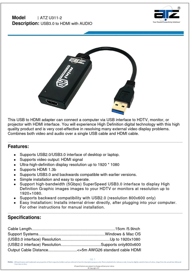 ATZ U311-2 quick start guide