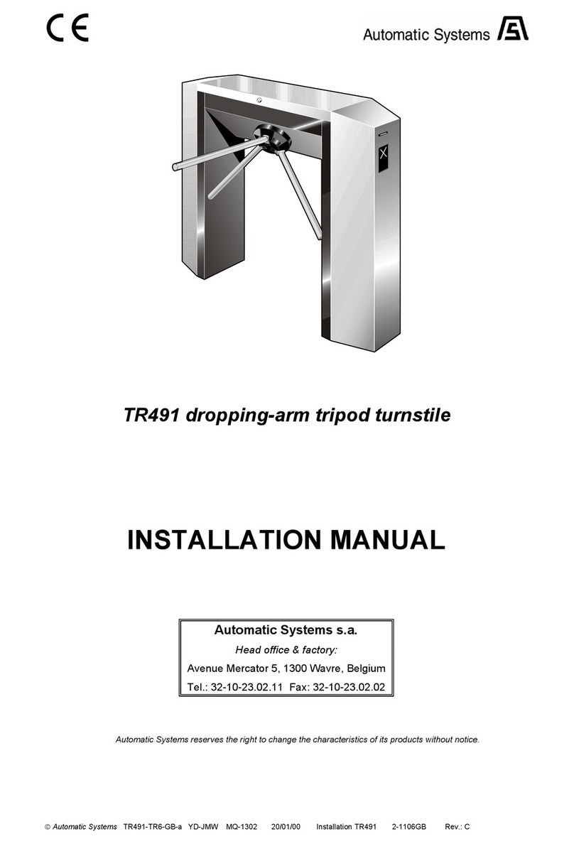Automatic Systems TR491 User manual Automatic Systems TR491 User manual