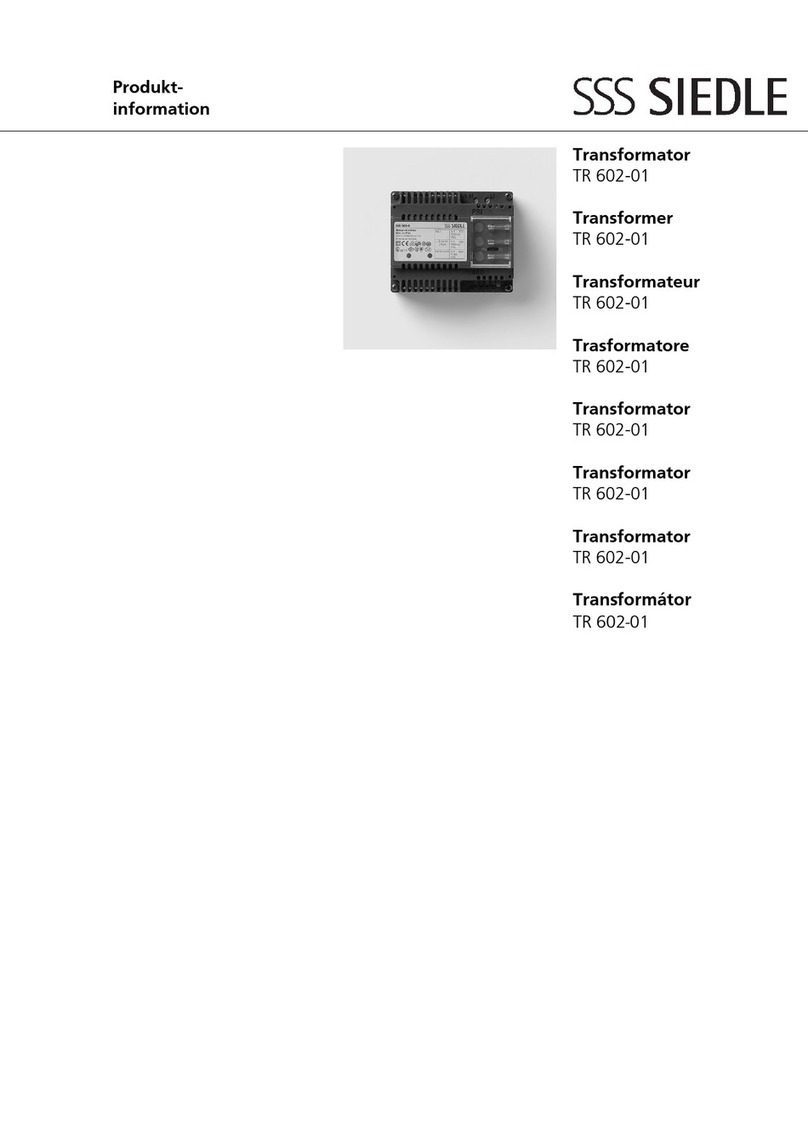 SSS Siedle TR 602-01 User manual