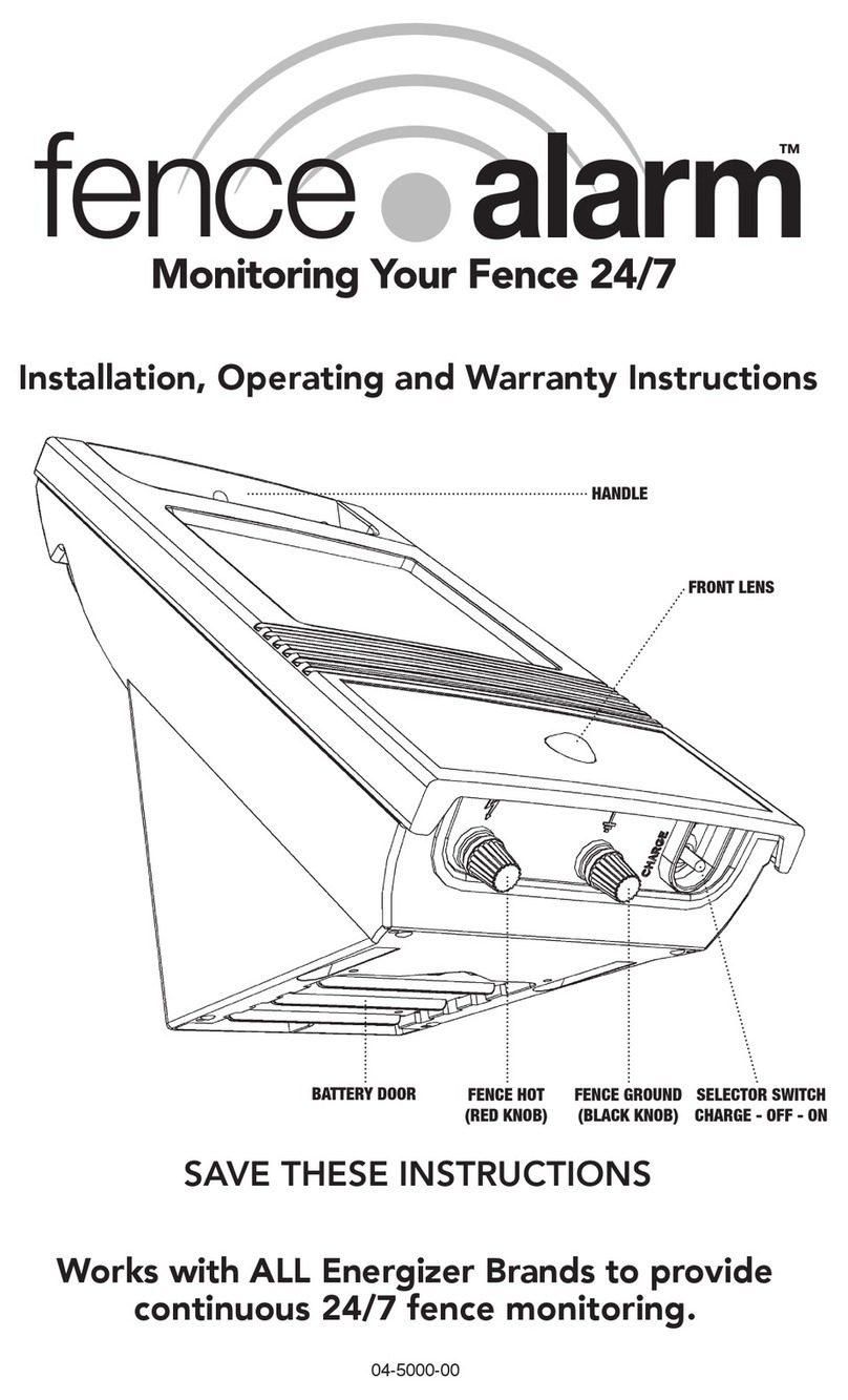 Farm Alert FENCE ALARM Installation/operating