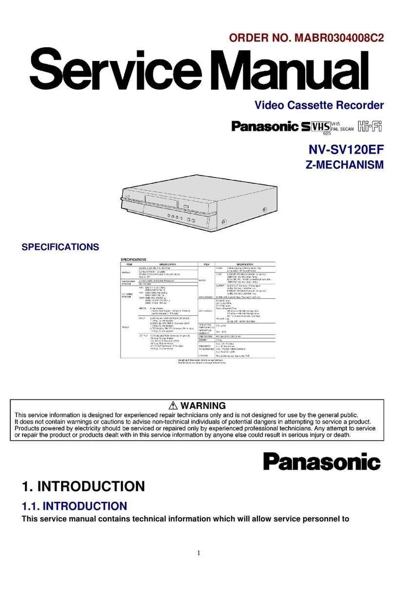 Panasonic NV-SV120EF User manual