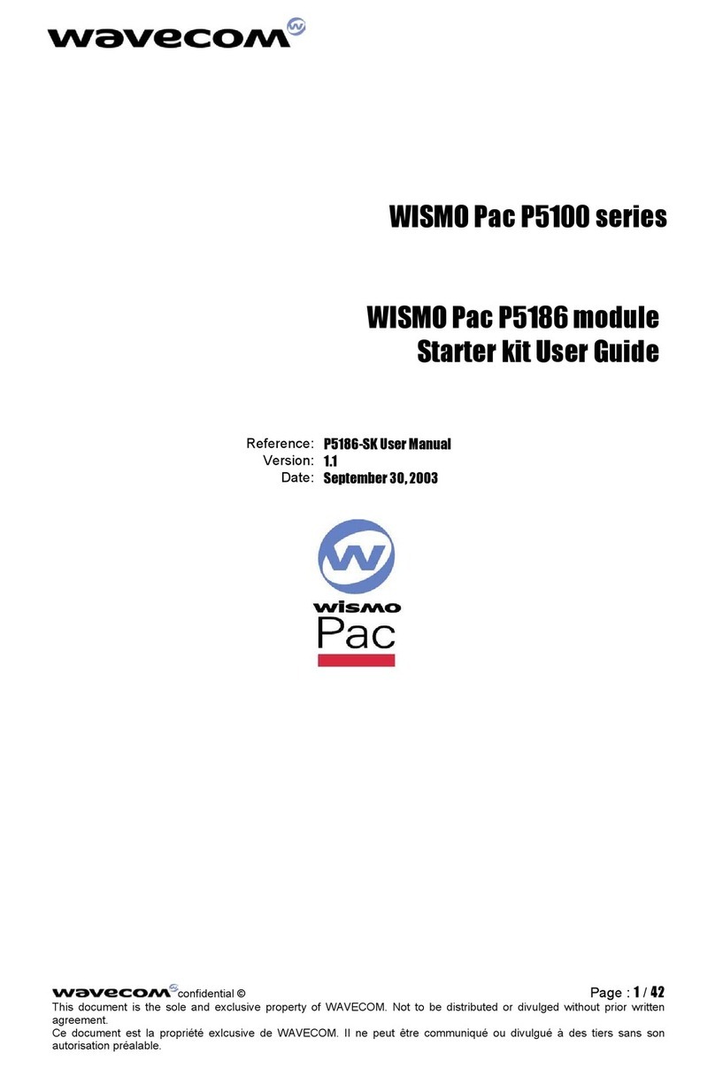 Wavecom WISMO Pac P5100 Series User manual