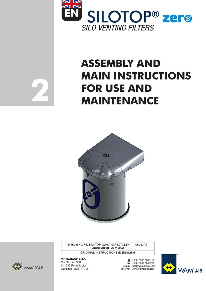 WAM SILOTOP zero Assembly and main instructions for use and maintenance