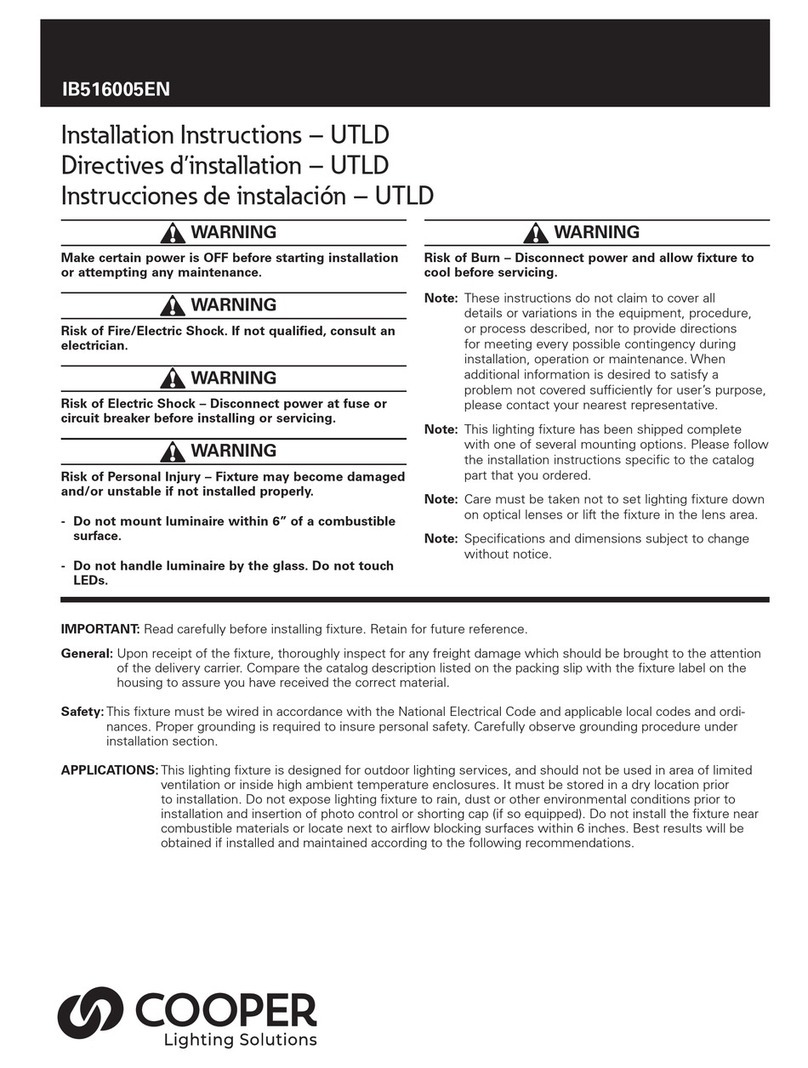Cooper UTLD installation instructions