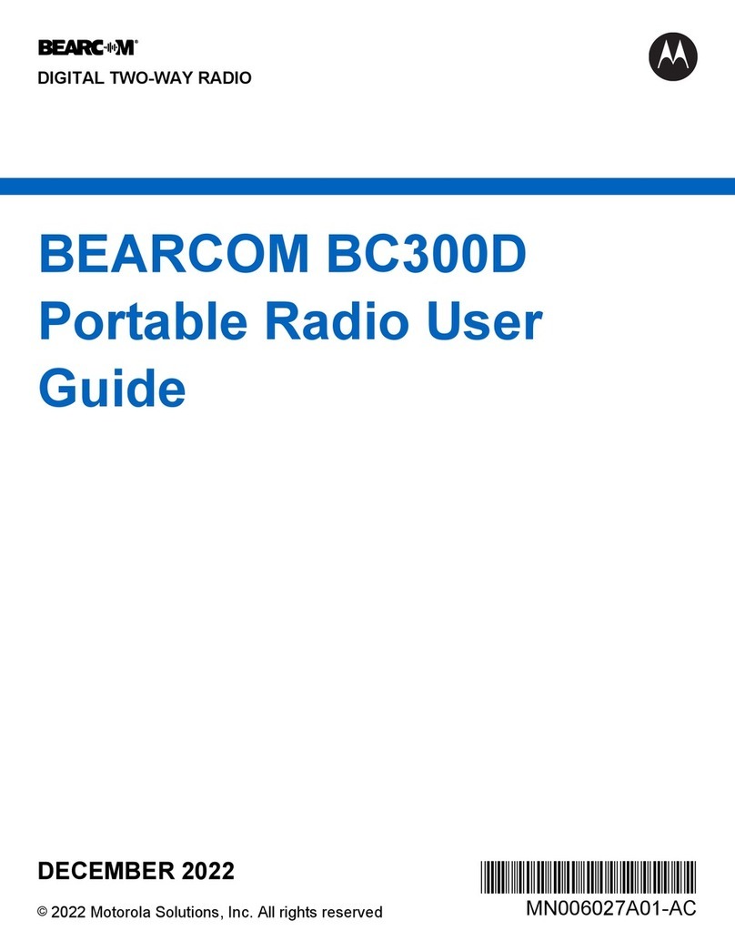 Motorola solutions BC300D User manual Motorola solutions BC300D User manual