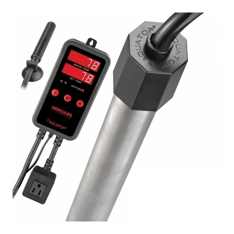 Aquatop HERCULES TITANIUM HEATER TTH-1000 owner's manual