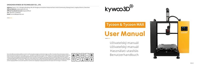 Kywoo3D Tycoon Max user manual