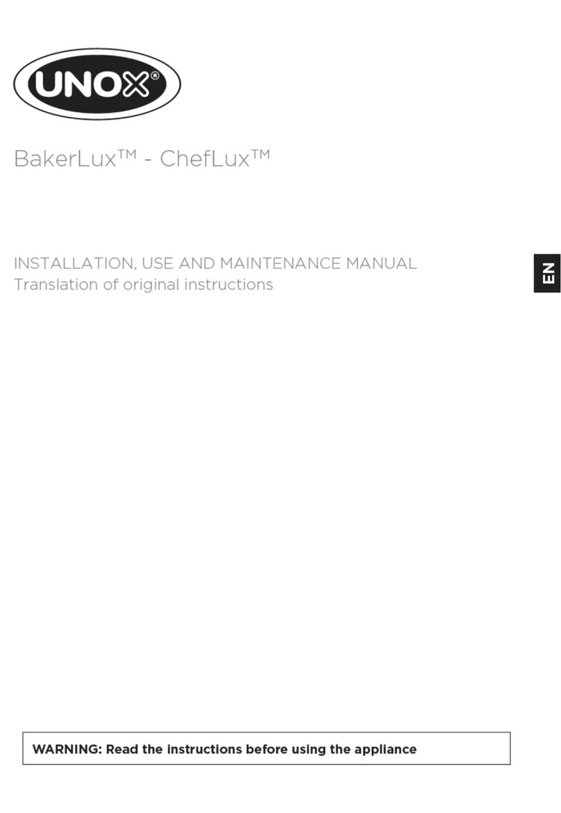 Unox BakerLux Instructions for installation, use and maintenance manual Unox BakerLux Instructions for installation, use and maintenance manual