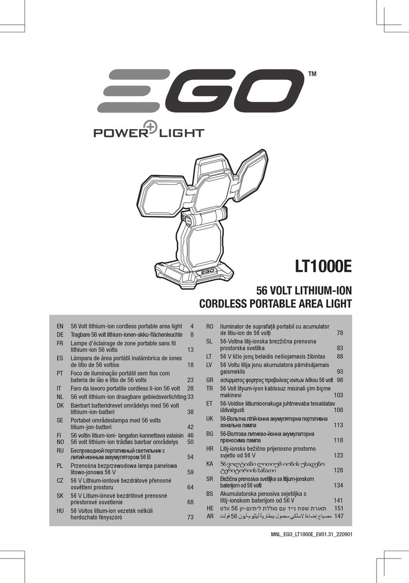 Ego Power+ LT1000E Operator's manual Ego Power+ LT1000E Operator's manual