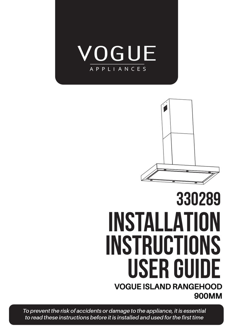 Vogue 330289 Installation instructions & user guide