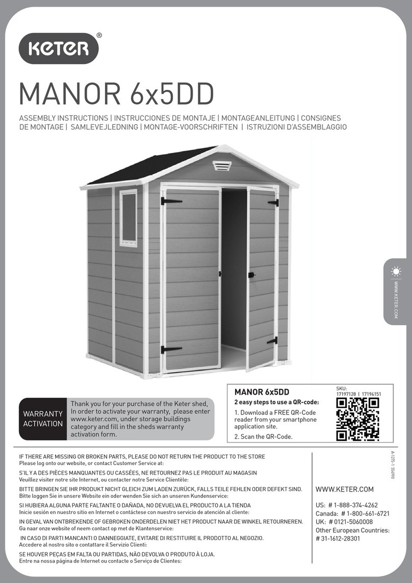 Keter MANOR 6 5DD Series User manual