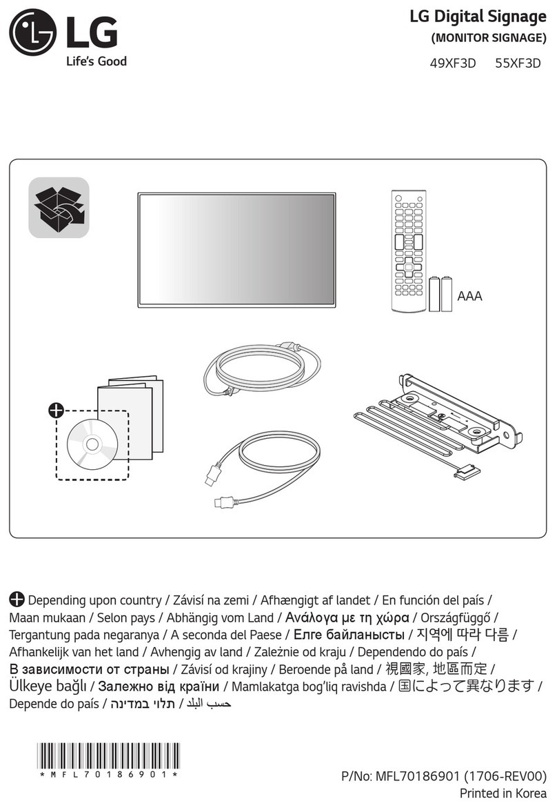 LG 49XF3D quick start guide