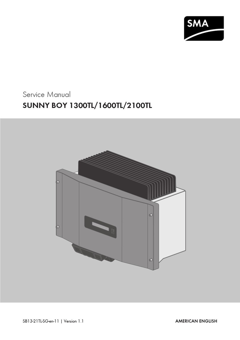 SMA Solar Technology SUNNY BOY 1300TL Service manual