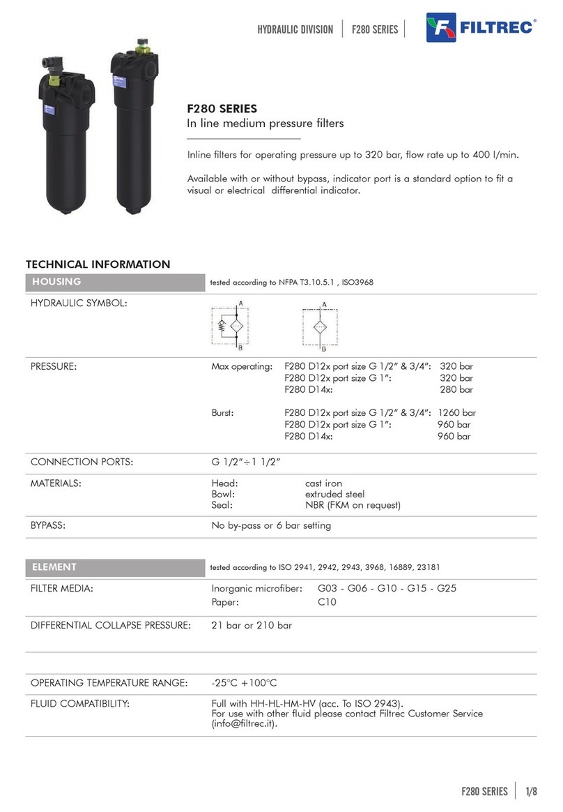 FILTREC F280 Series manual