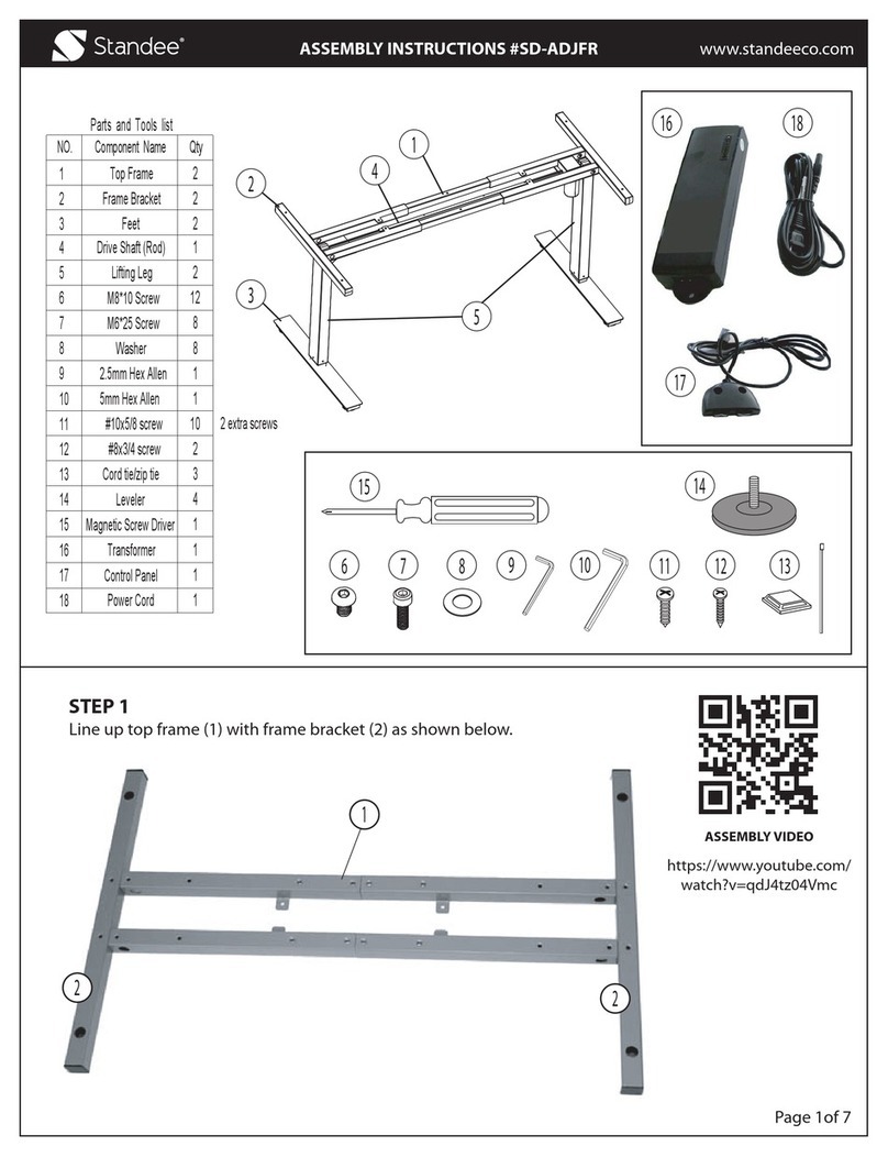 Standee SD-ADJFR Assembly instructions