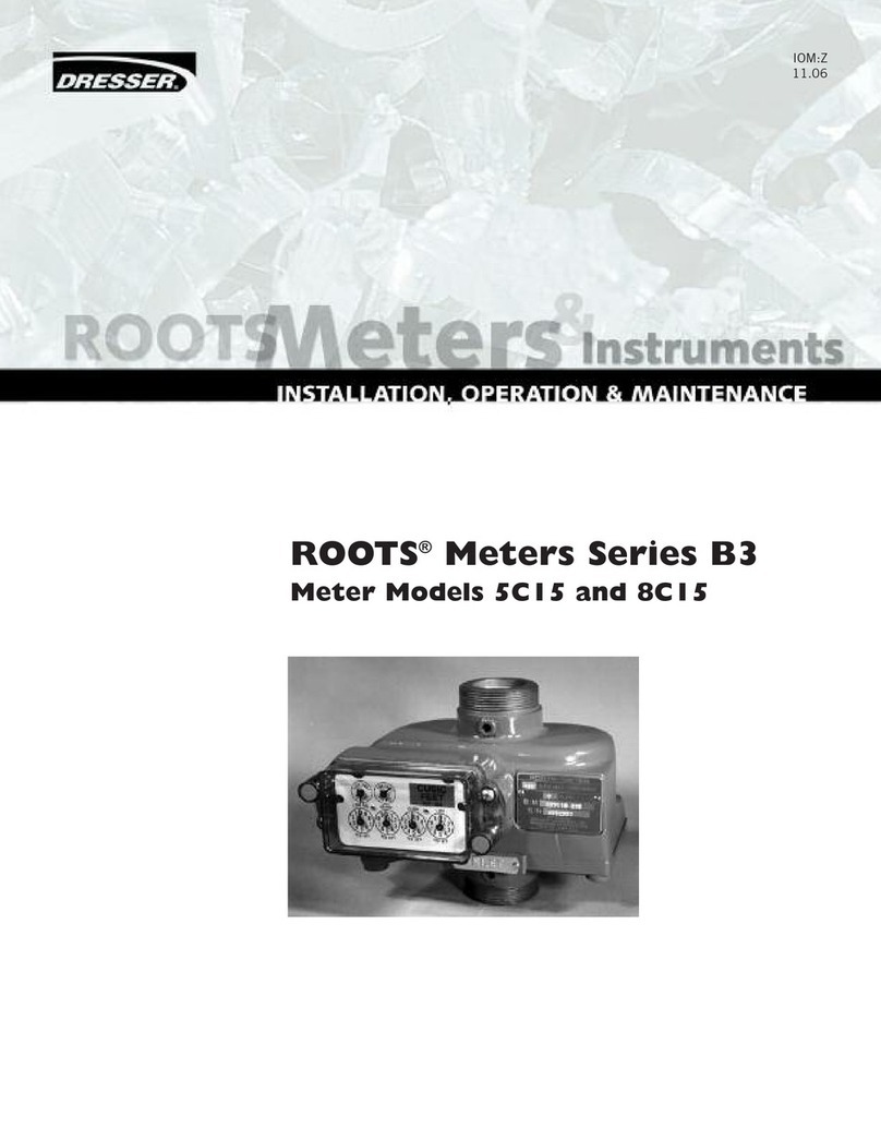 Dresser ROOTS B3 Series Installation operation & maintenance