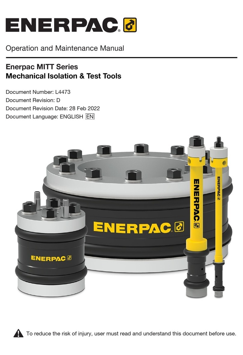Enerpac MITT Series Operation and maintenance manual