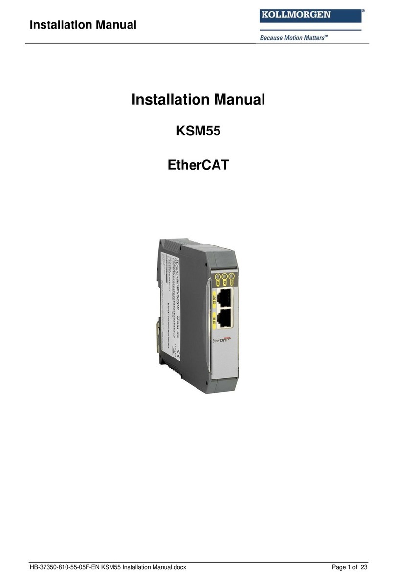 Kollmorgen KSM55 installation manual