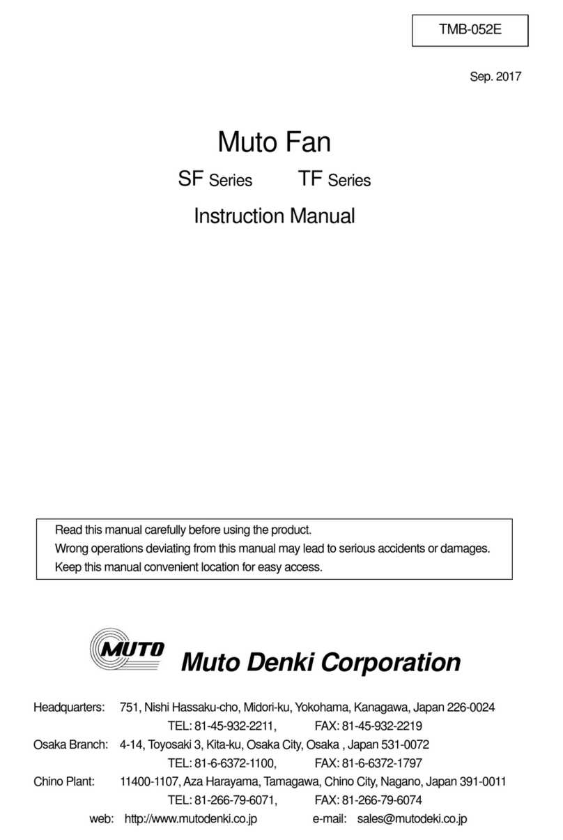 Muto Denki SF Series instruction manual