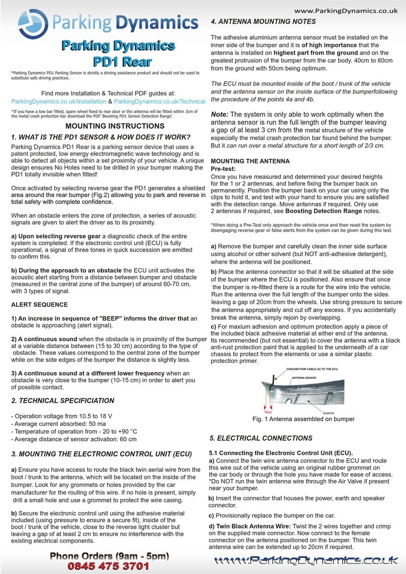 Parking Dynamics PD1 User manual