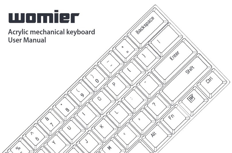 Womier K-61 user manual