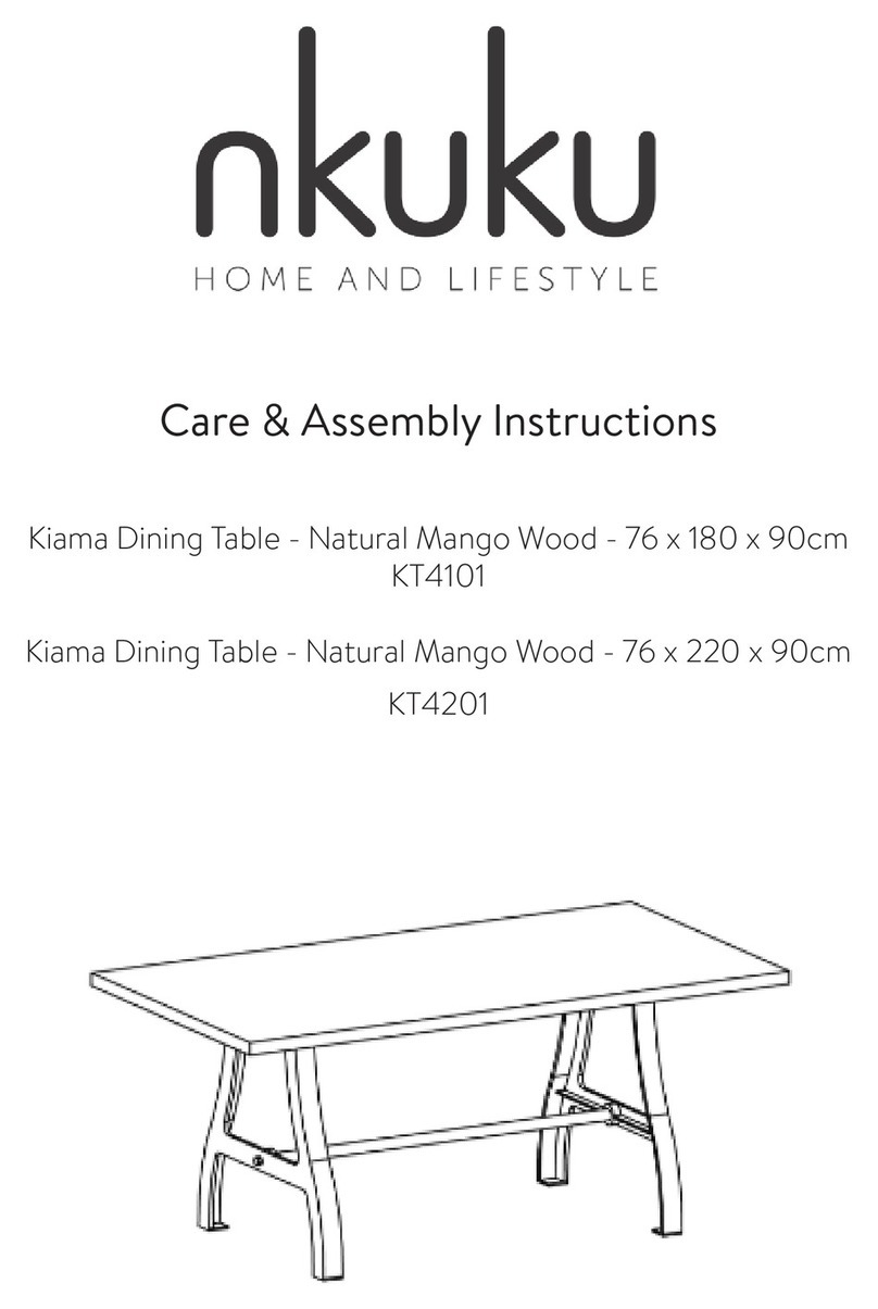 nkuku Kiama KT4101 Care & assembly instructions