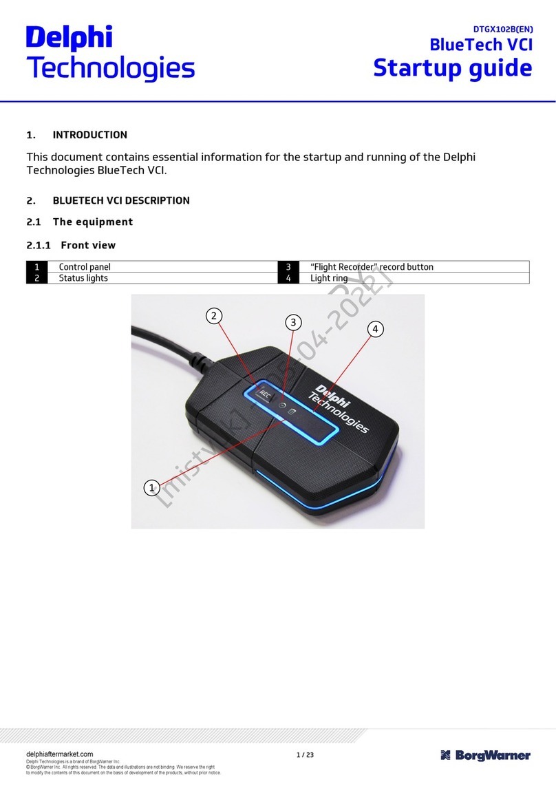 Delphi DTGX102B User guide