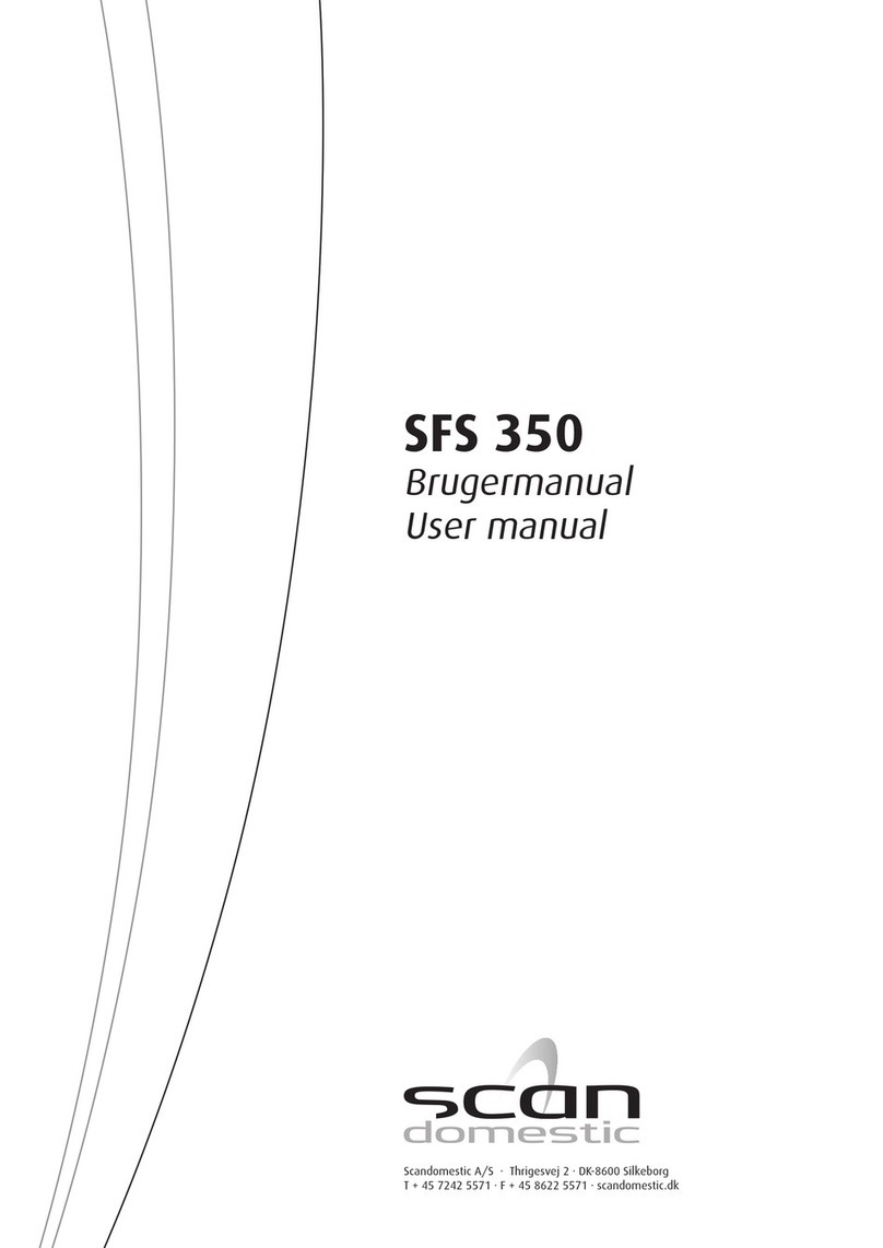 Scandomestic SFS 350 User manual