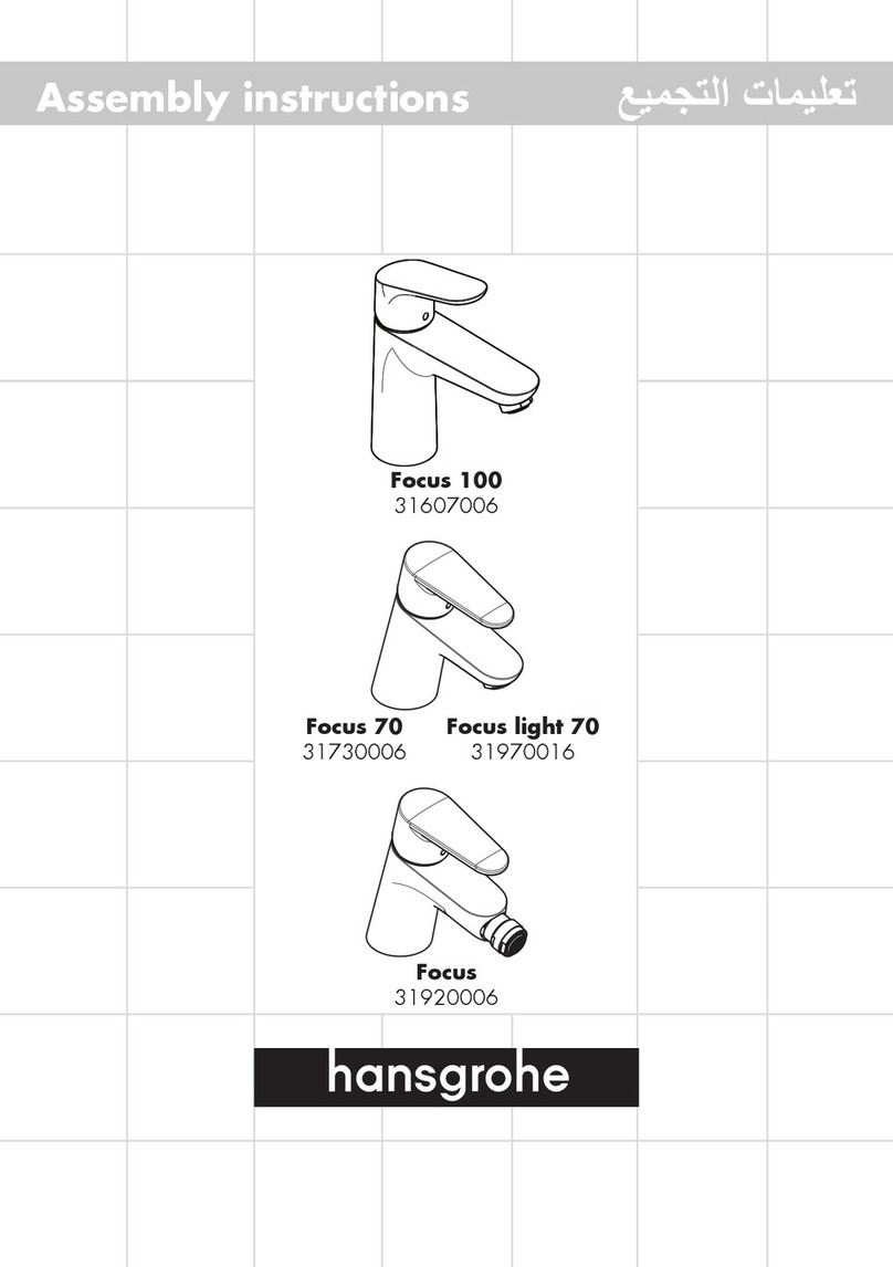 Hans Grohe Focus 70 Series Assembly instructions