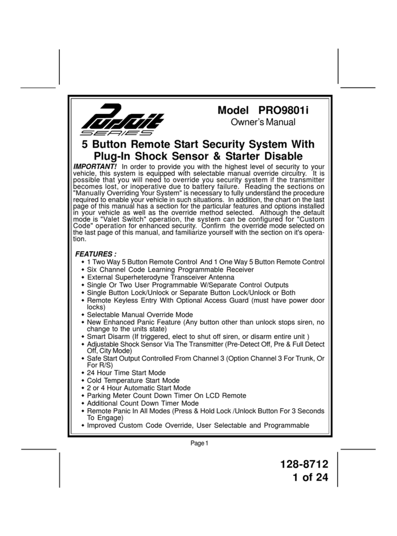 Audiovox PRO9801i User manual