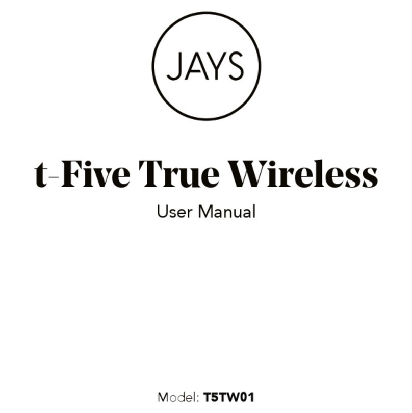 Jays t-Five True Wireless User manual