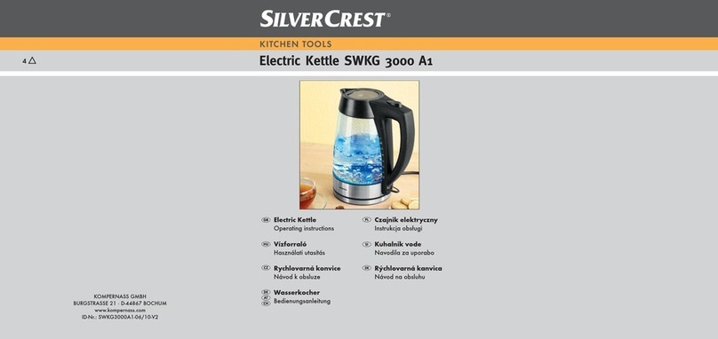 Silvercrest SWKG 3000 A1 operating instructions
