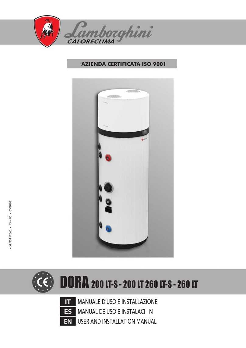 Lamborghini Caloreclima DORA 200 LT Operating manual