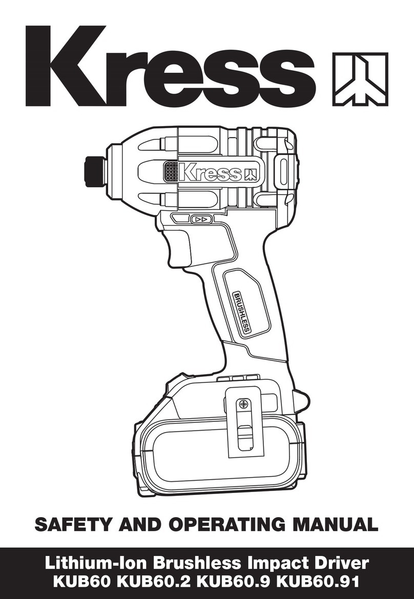 KRESS KUB60.9 Safety and operating manual