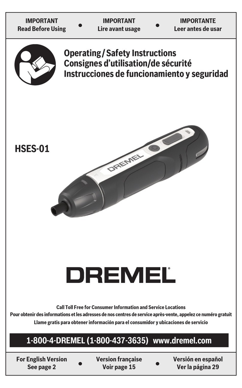 Dremel HSES-01 Operating/safety instructions
