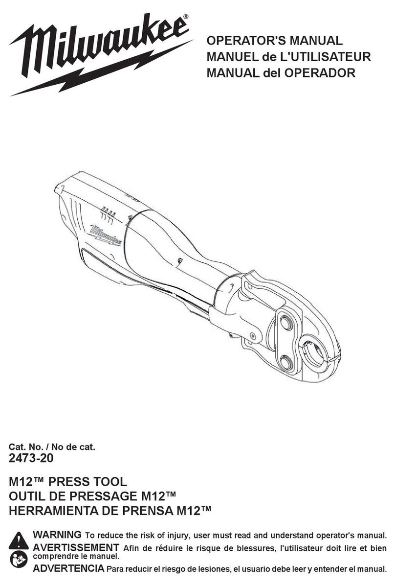 Milwaukee M12 FORCE LOGIC 2473-20 Operator's manual