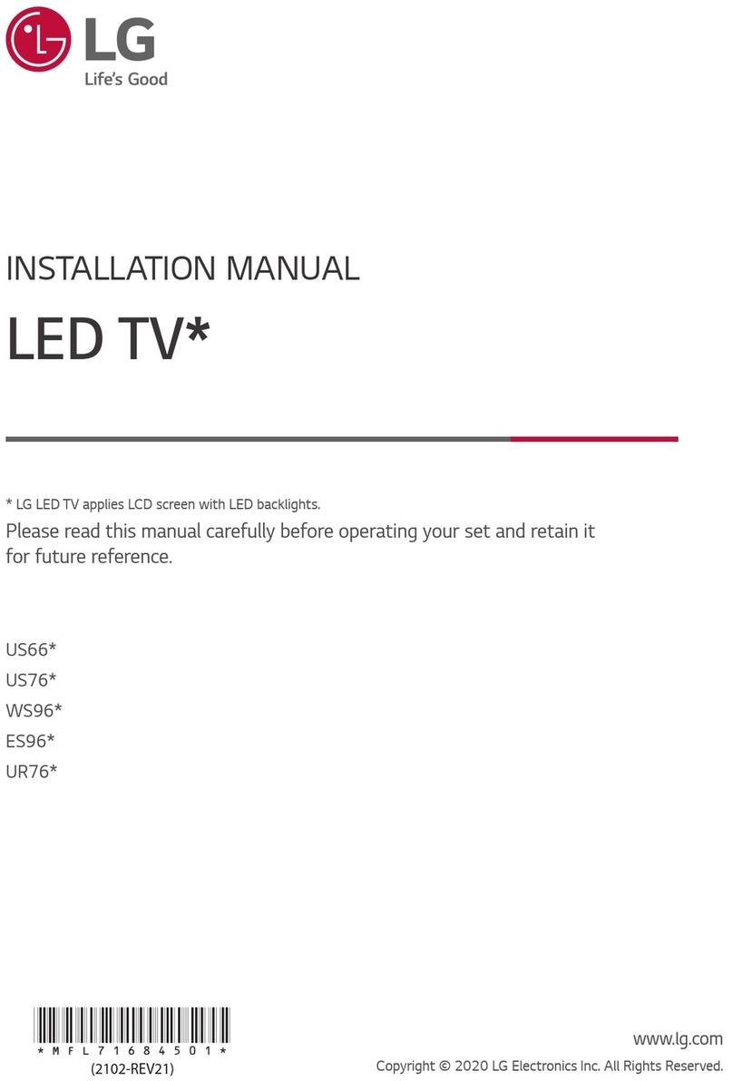 LG WS96 Series installation manual