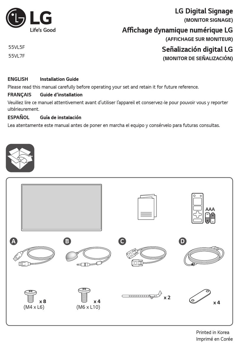 LG 55VL5F User manual