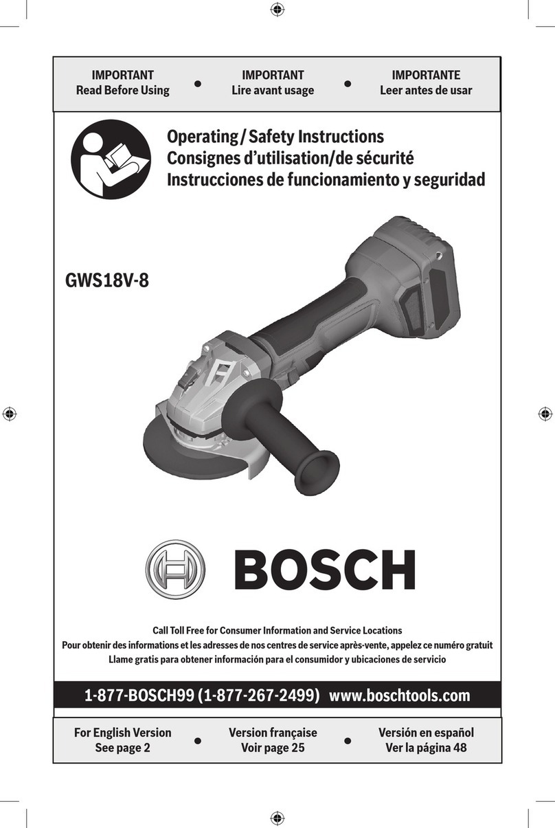Bosch GWS18V-8B15 Assembly instructions