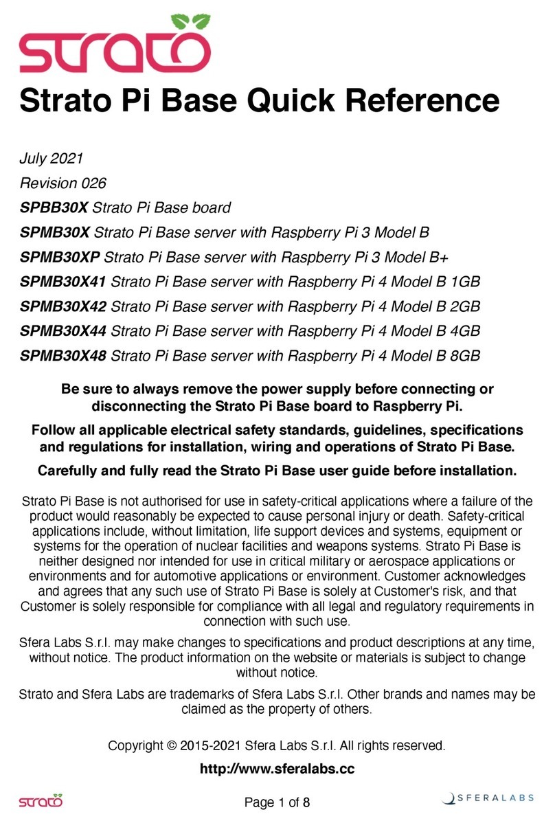 Sferalabs Strato Bi Base SPMB30XP User manual Sferalabs Strato Bi Base SPMB30XP User manual