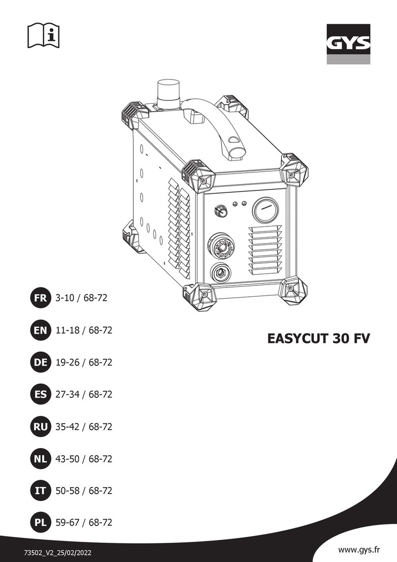 GYS EASYCUT 30 FV User manual