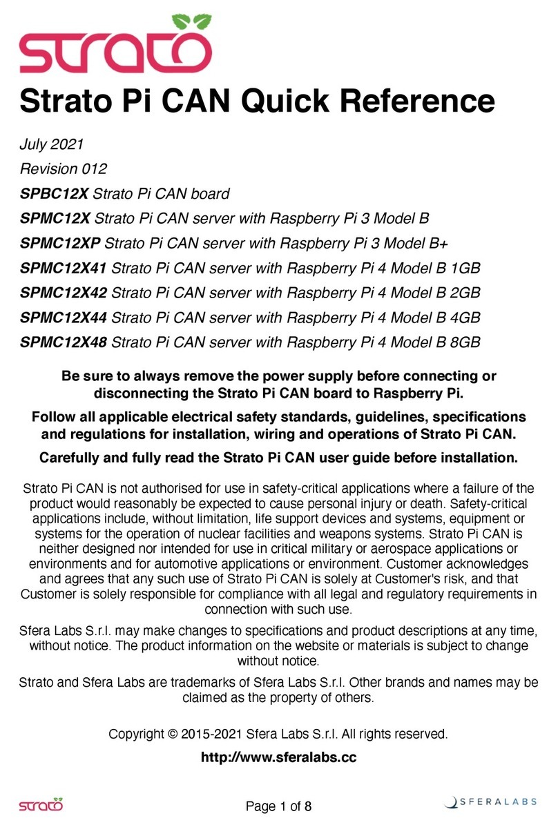 Sferalabs Strato Pi CAN SPMC12X User manual Sferalabs Strato Pi CAN SPMC12X User manual