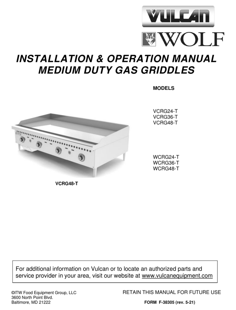Vulcan-Hart Wolf VCRG36-T User manual