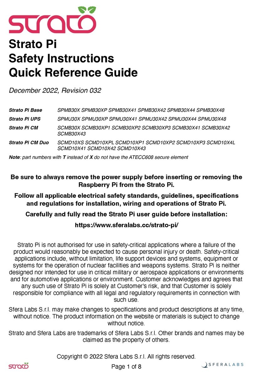 Sferalabs SCMB30X Quick reference guide
