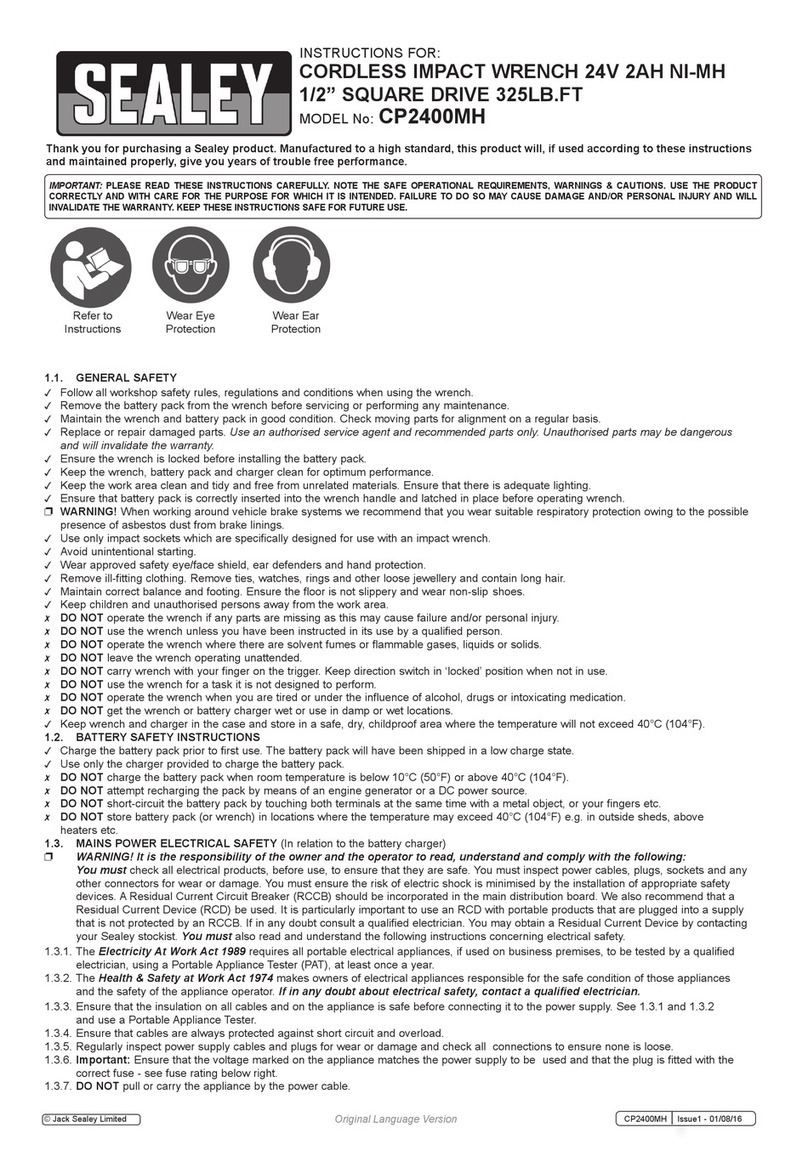 Sealey CP2400MH instructions