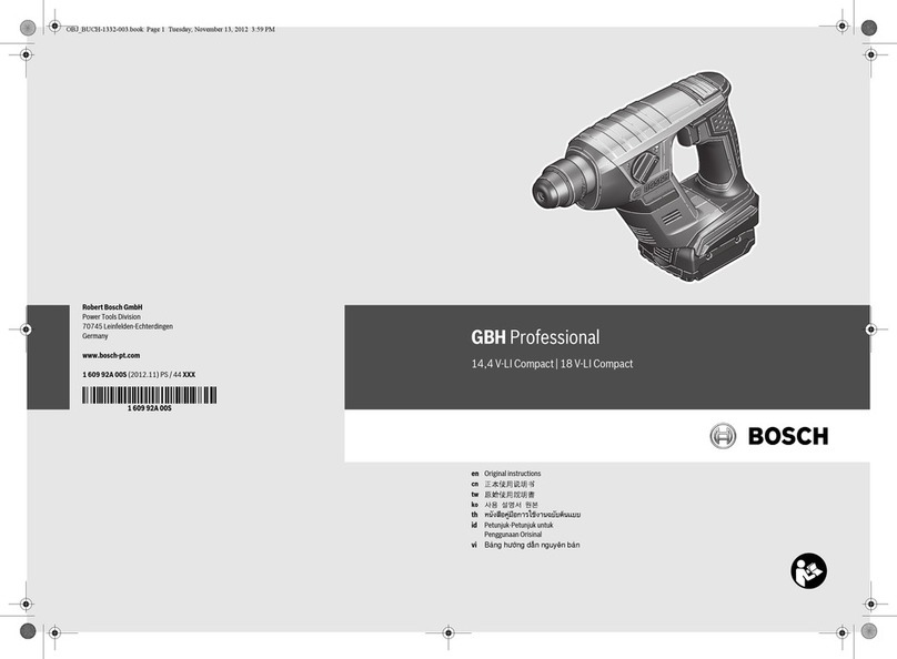 Bosch GBH 14,4 V-LI Compact Professional User manual