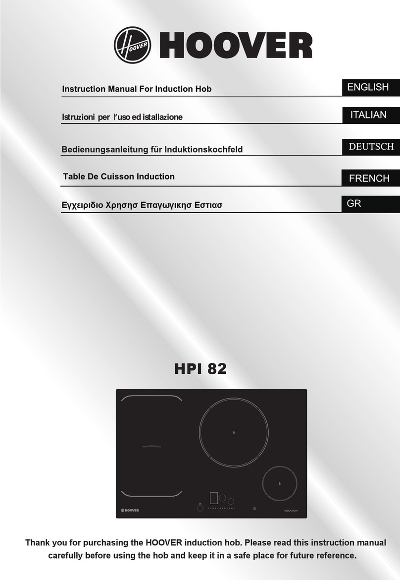 Hoover HPI 82 User manual Hoover HPI 82 User manual