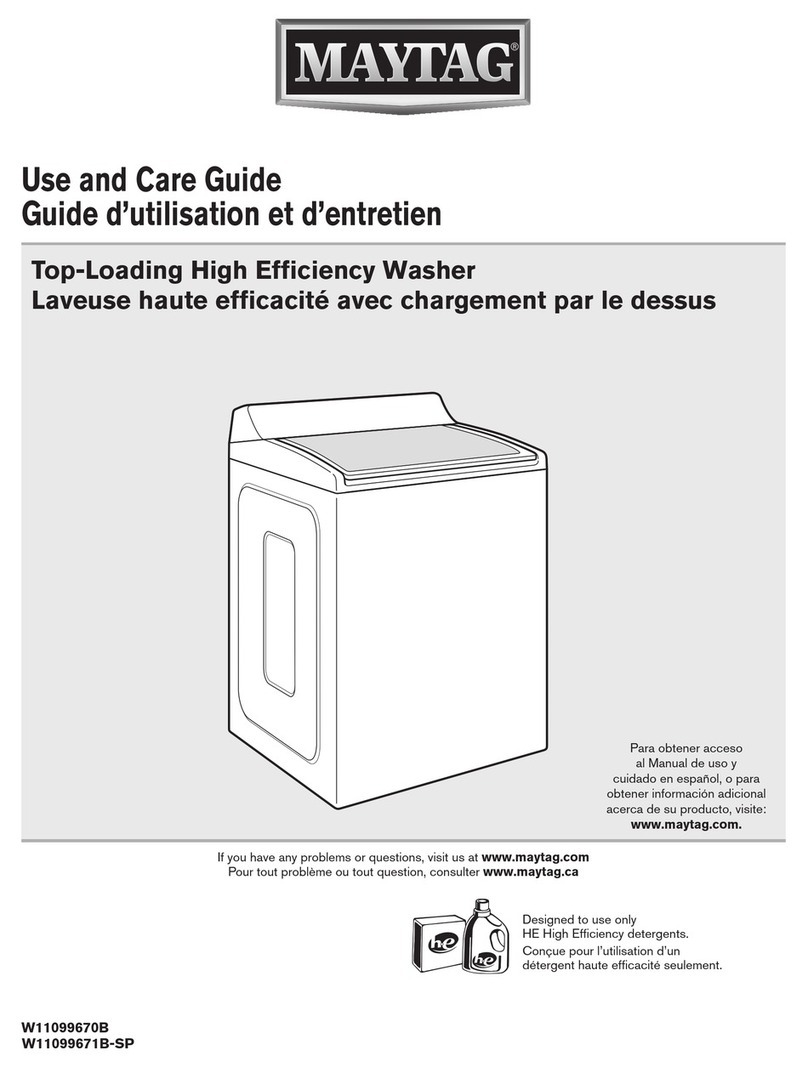 Maytag W11099670B Use and care guide